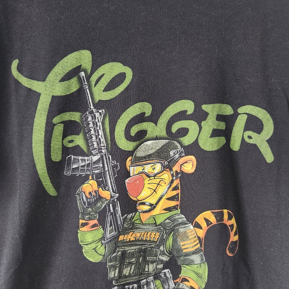 Black and Green Short Sleeve Tee Casual Style - Picture 3 of 8